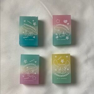 Sanrio Cinnamoroll Erasers Set